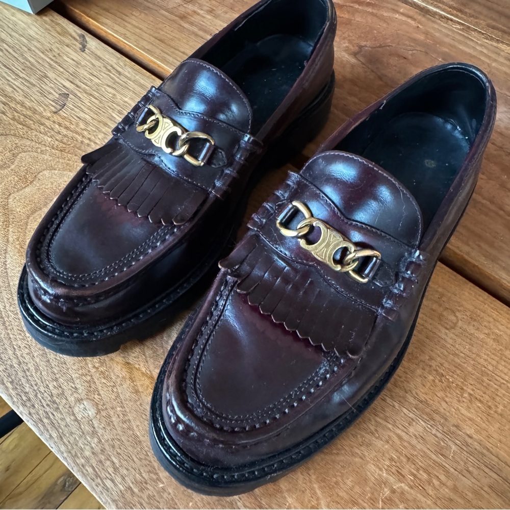 Celine Leather Loafers